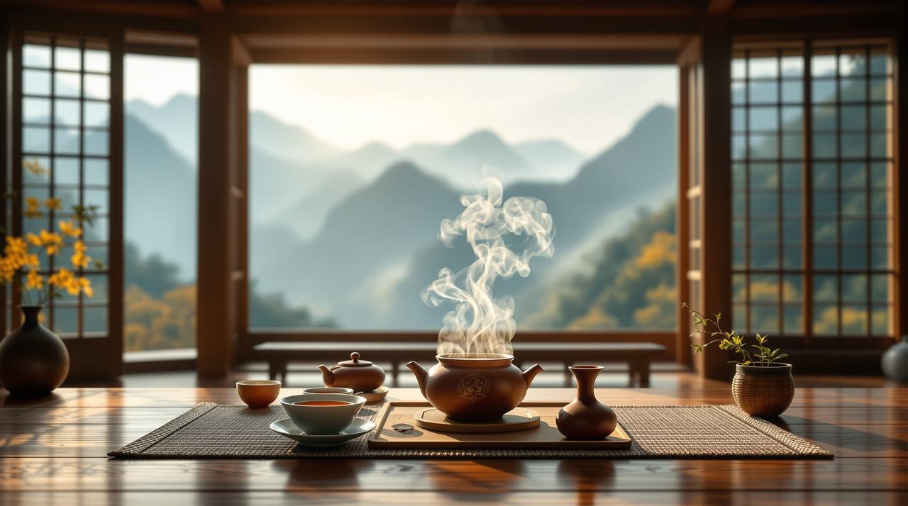 山间茶事：一壶清茶品春秋